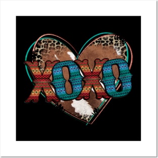 Xoxo Leopard Heart Posters and Art